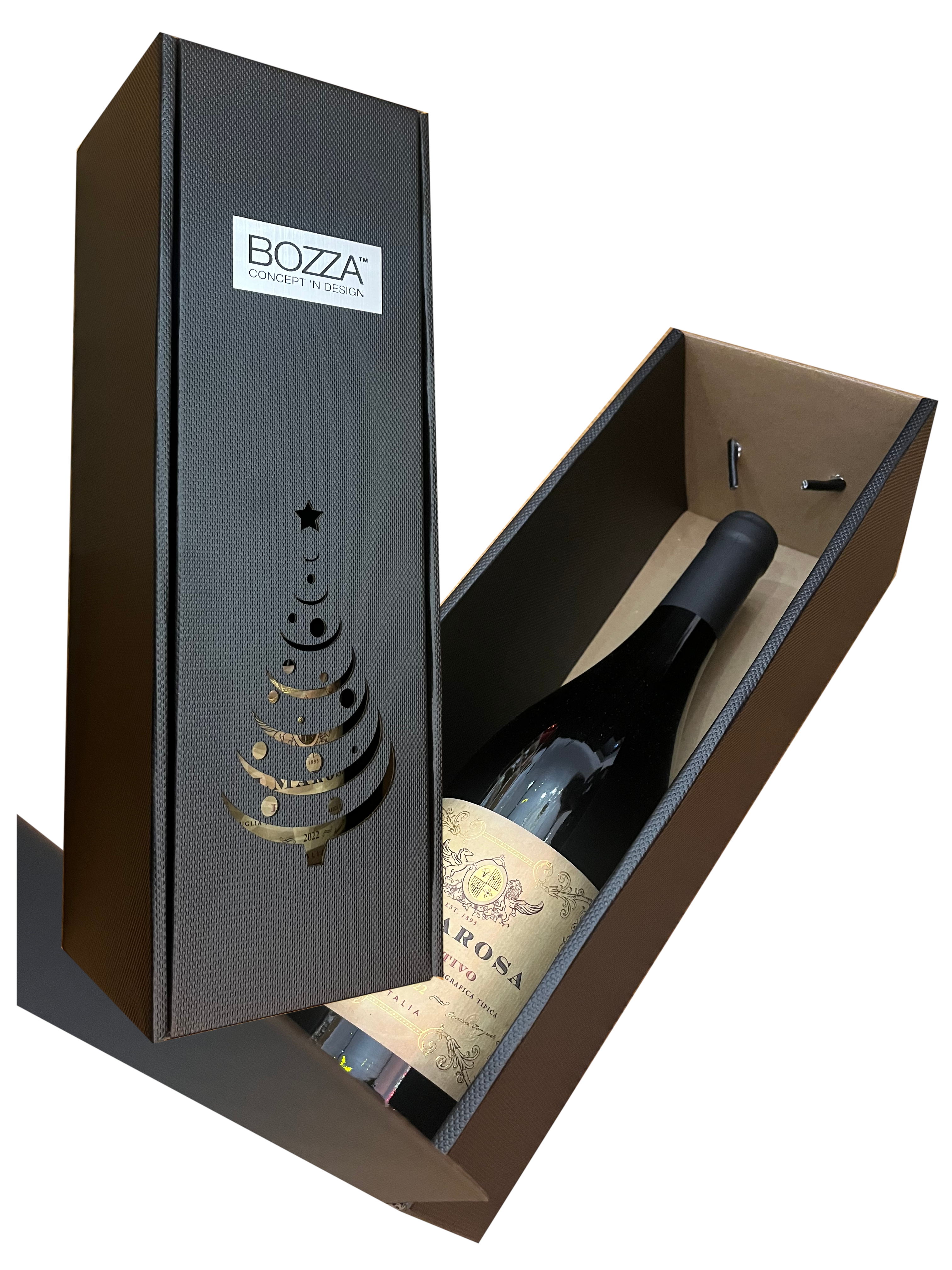 Pudełko świąteczne na wino