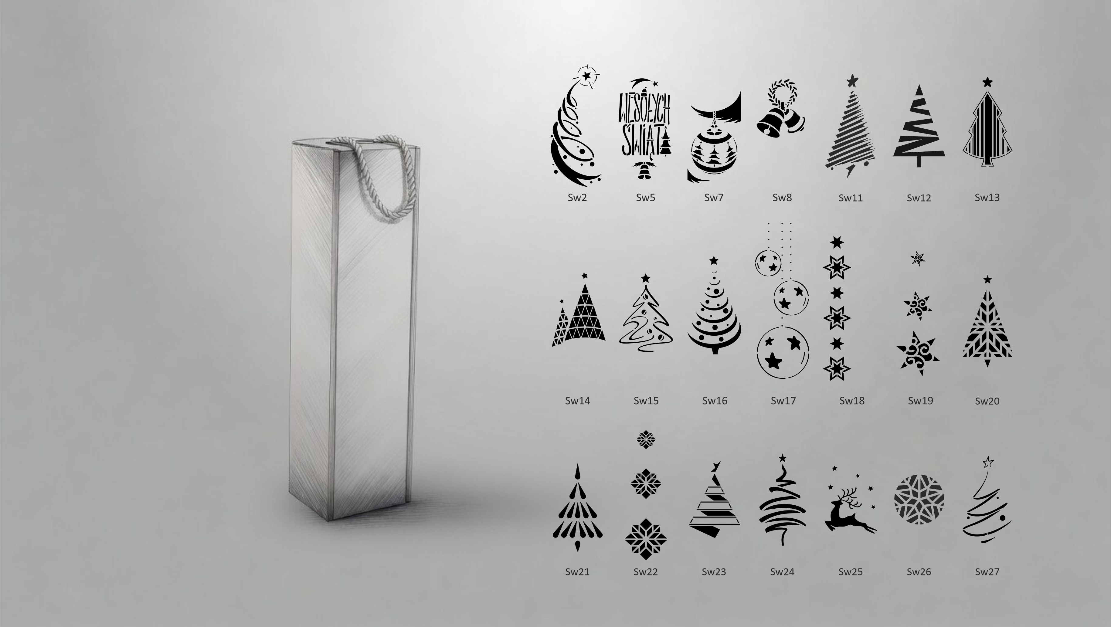 Motywy świąteczne na pudełka