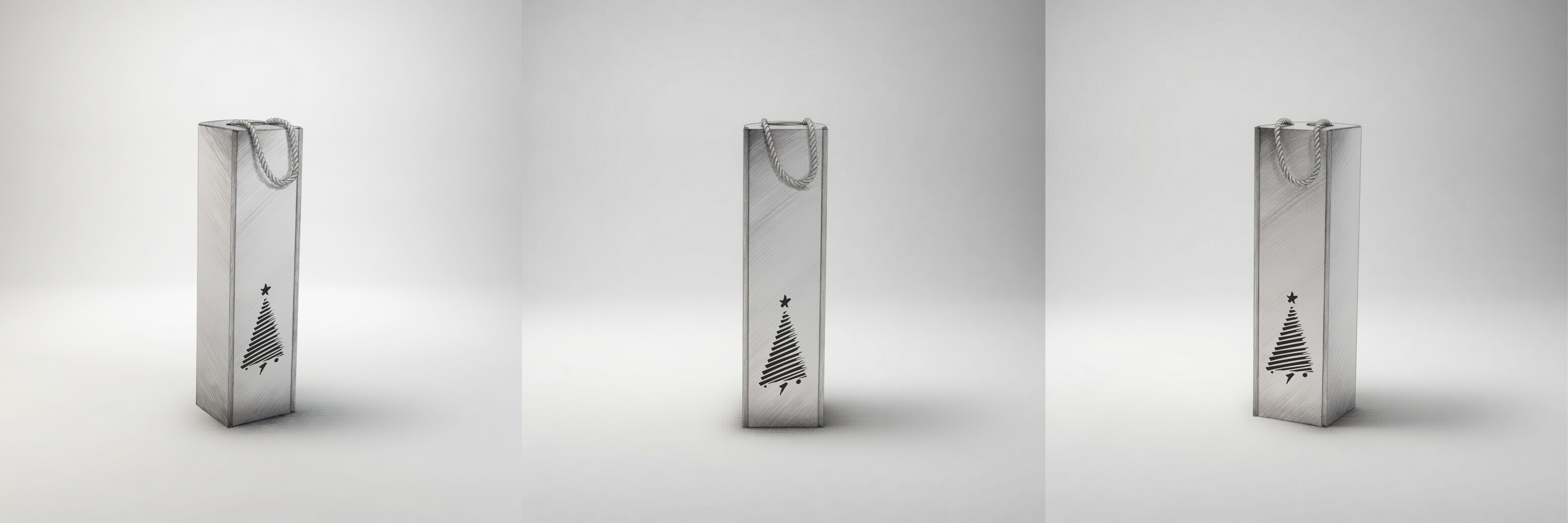 W21 świąteczne pudełko na wino